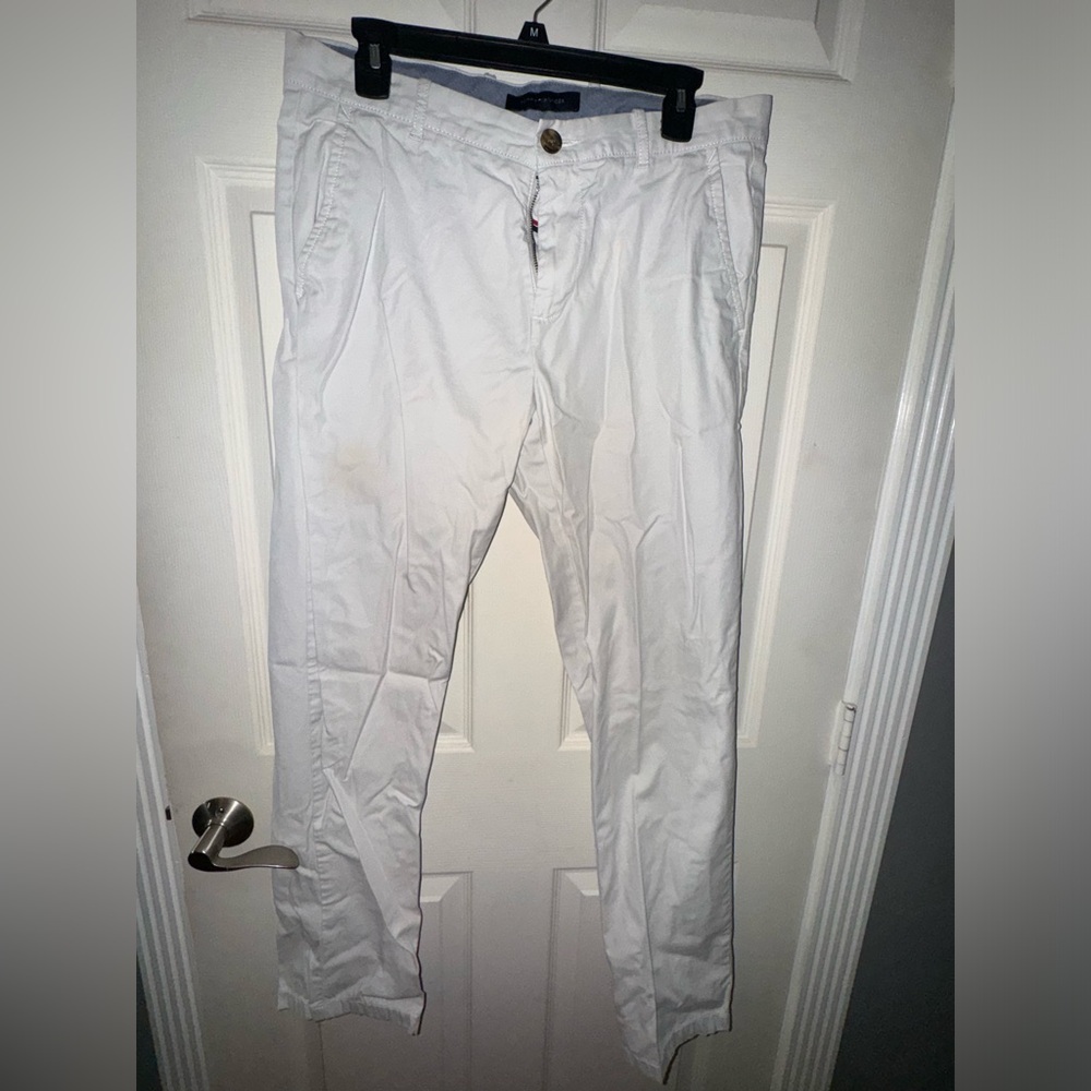Tommy Hilfiger White Chinos Classic Cotton Blend
